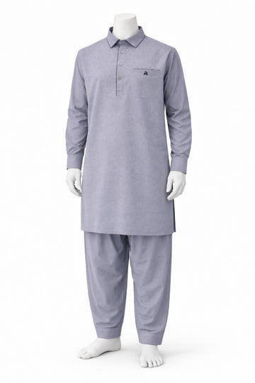 Grey Shalwar kameez AK-104