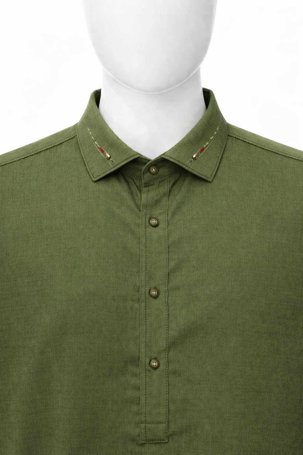 Olive Green Shalwar Kameez AK-113