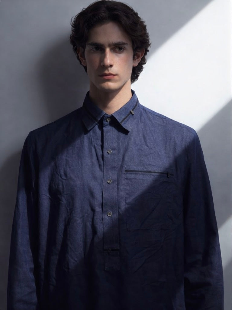 Charcoal Blue Shalwar kameez AK-137