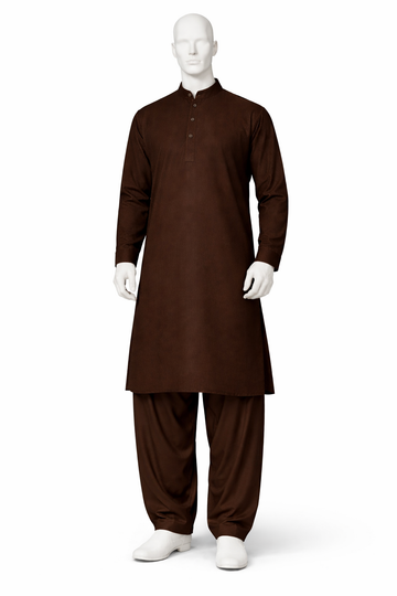 Dark Brown  shalwar kameez AK-117