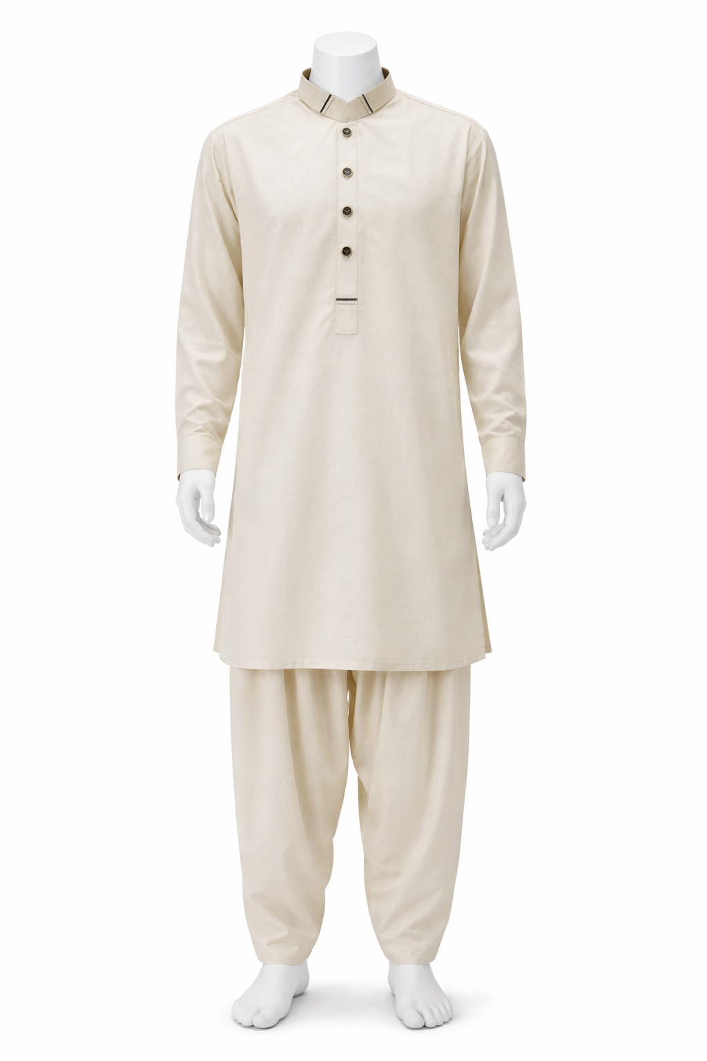 Light Beige Shalwar Kameez AK-136