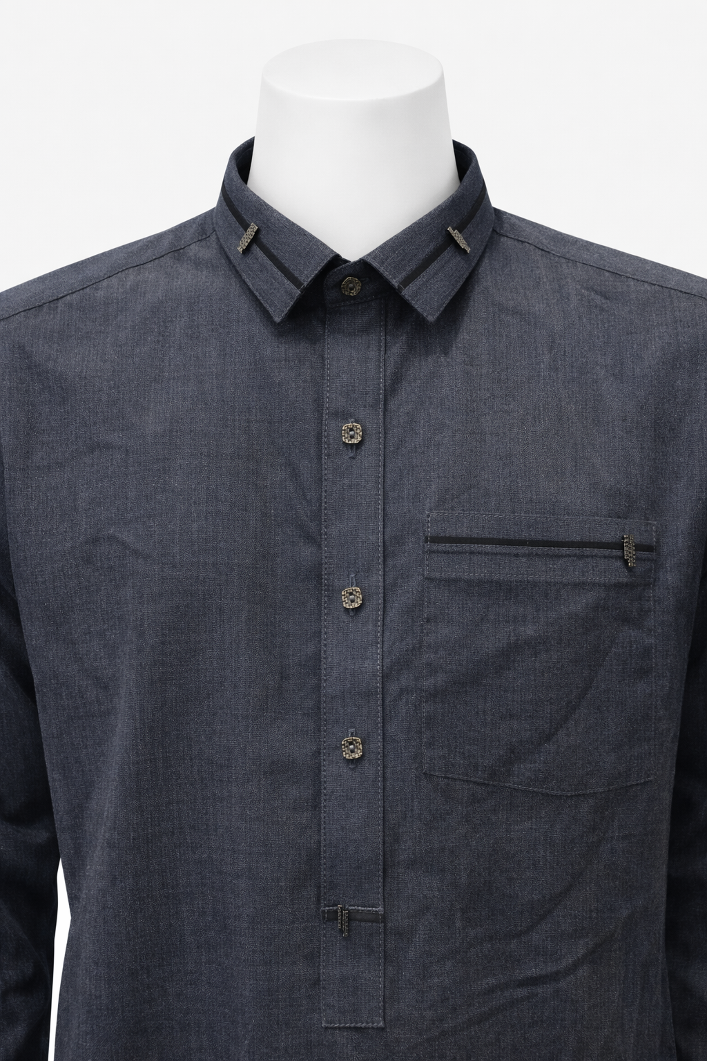 Charcoal Blue Shalwar kameez AK-137