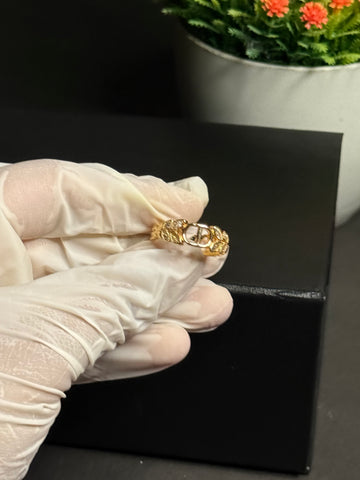 Gold-Toned Buckle Ring Adjustable