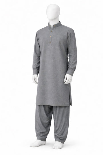 Spanish Grey Shalwar kameez AK-122